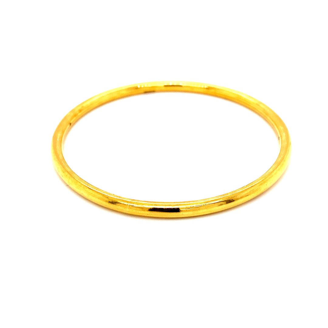 22K YG Solid Bangle-1pc