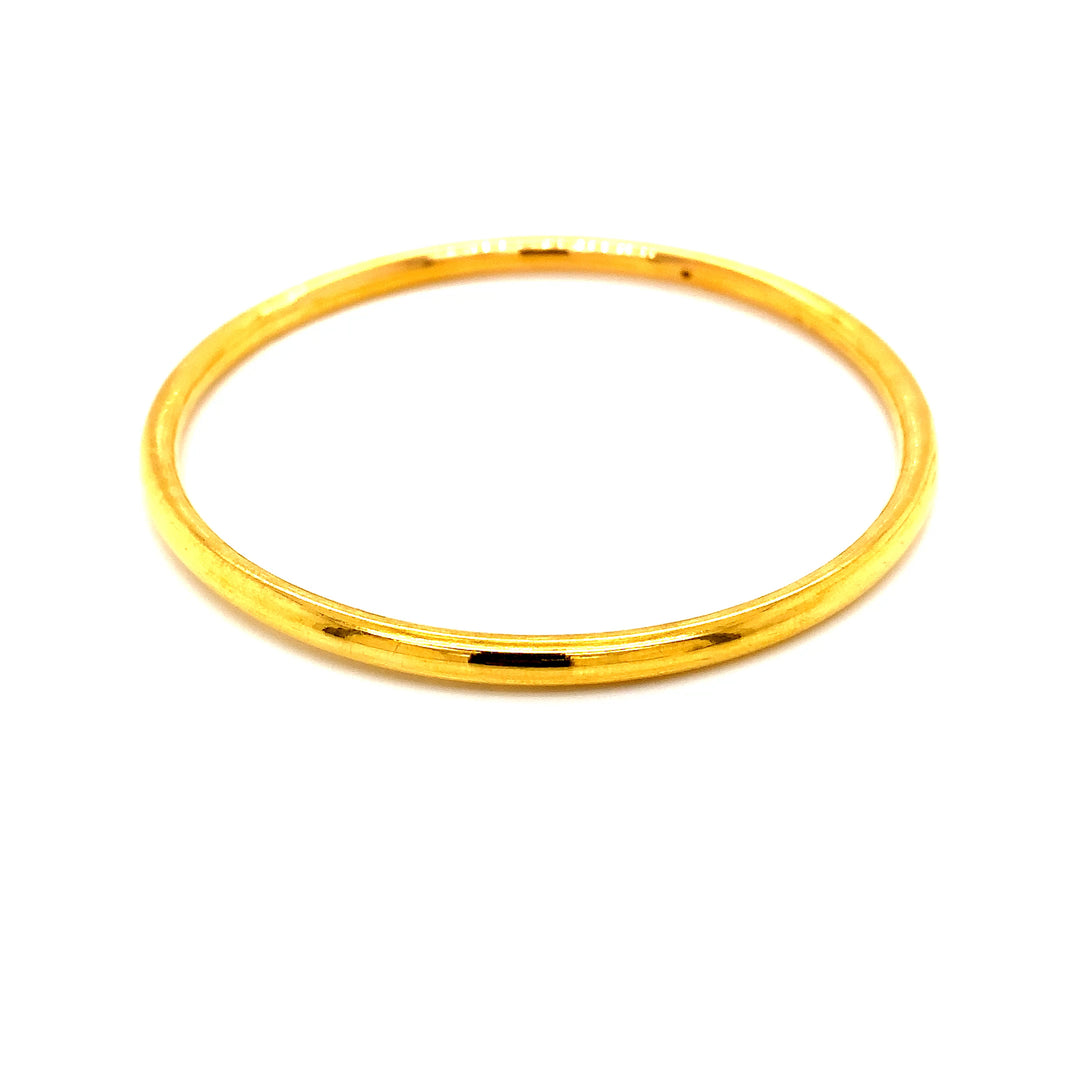 22K YG Solid Bangle-1pc