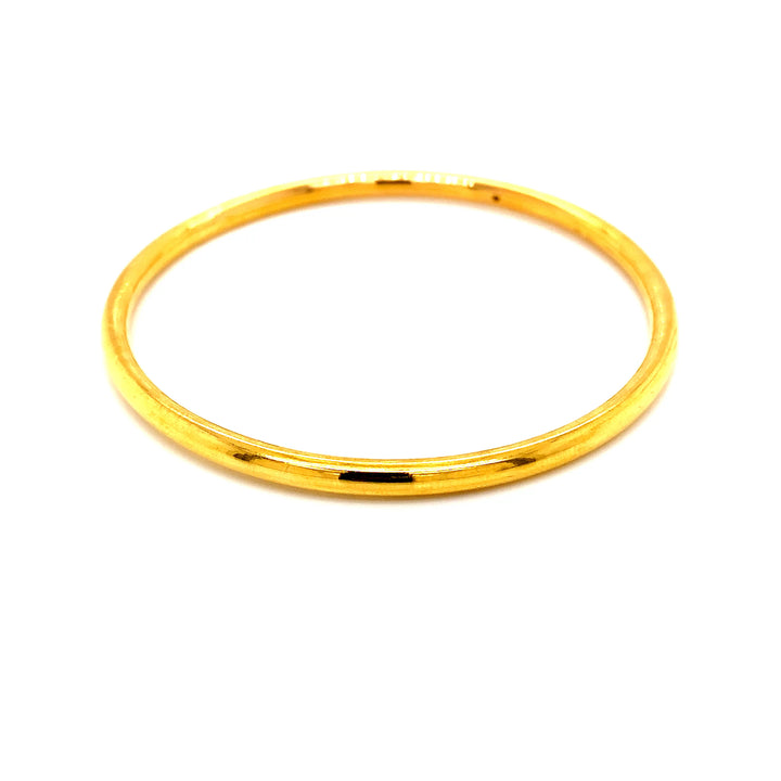 22K YG Solid Bangle-1pc