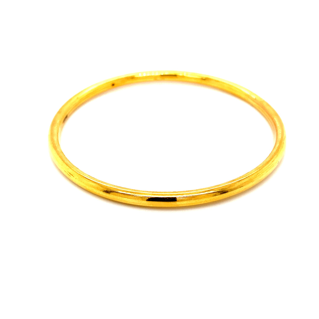 22K YG Solid Bangle-1pc