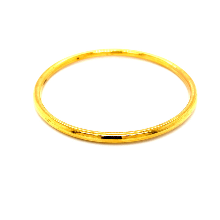 22K YG Solid Bangle-1pc