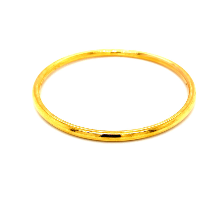 22K YG Solid Bangle-1pc