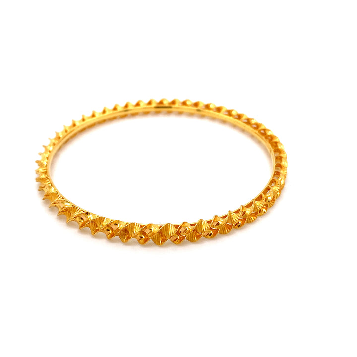 22K YG Solid Bangle-1pc