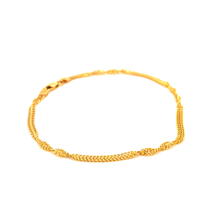22K YG Fancy Bracelet-1pc