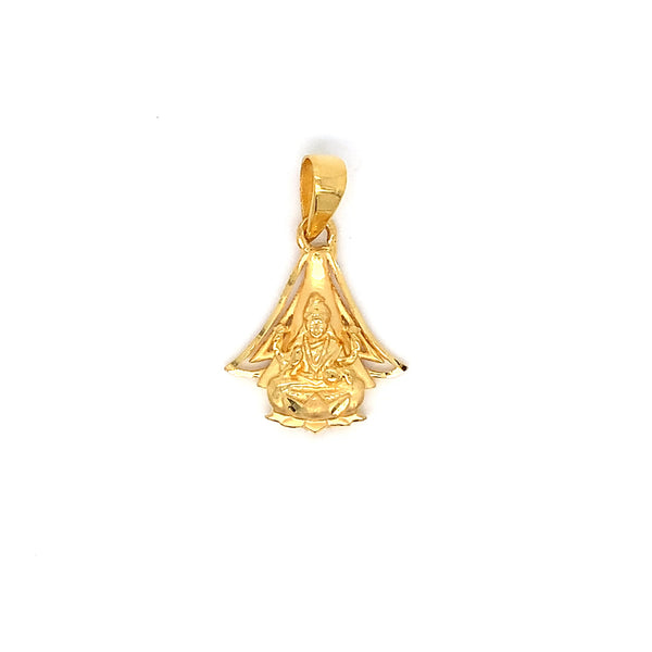22K YG Laxmi Pendant-1pc