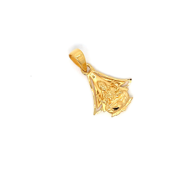 22K YG Laxmi Pendant-1pc