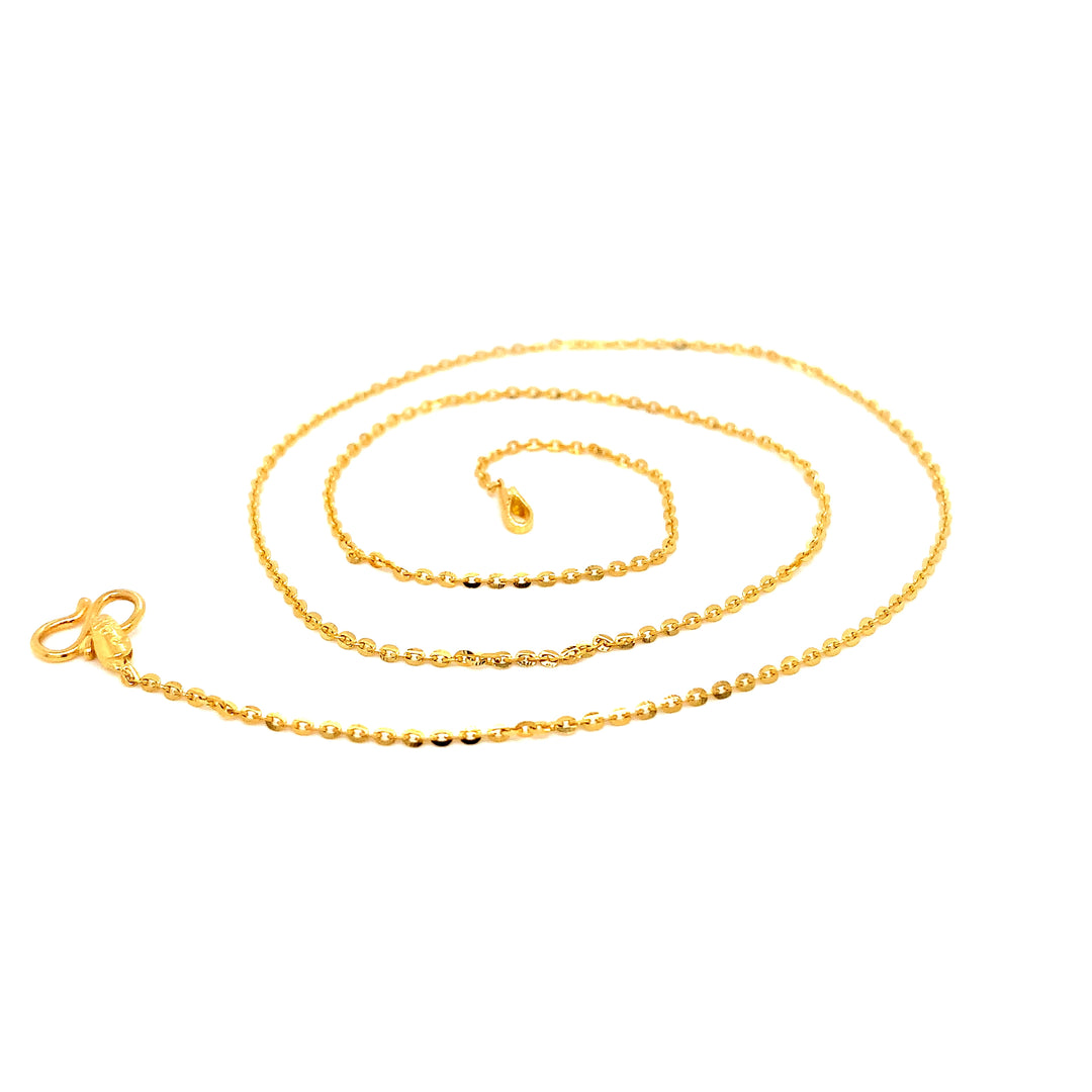 22K YG Fancy Chain-1pc
