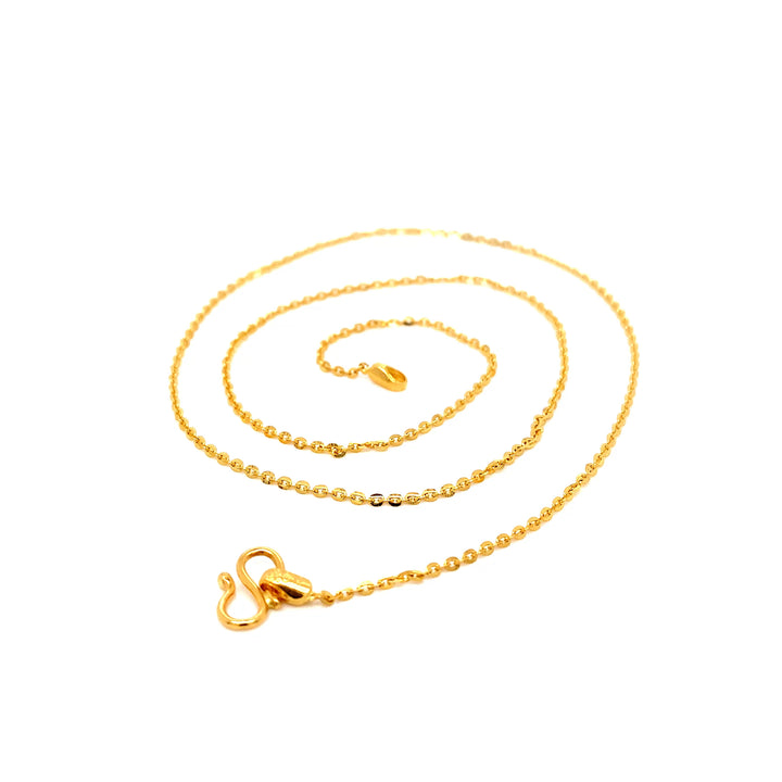22K YG Fancy Chain-1pc