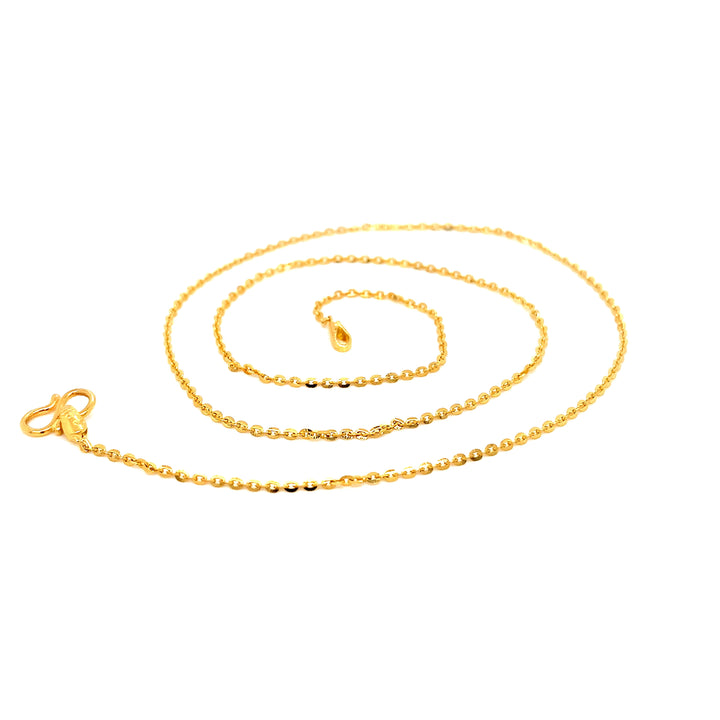 22K YG Fancy Chain-1pc