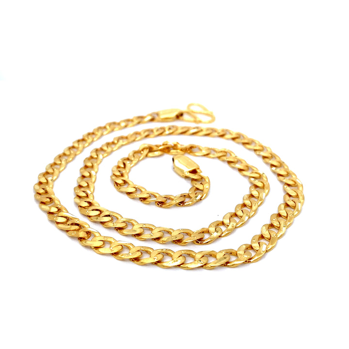 22K YG Cuban Chain-1pc