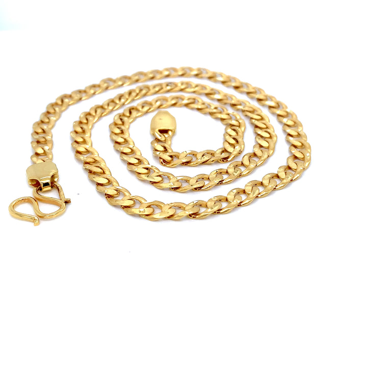 22K YG Cuban Chain-1pc