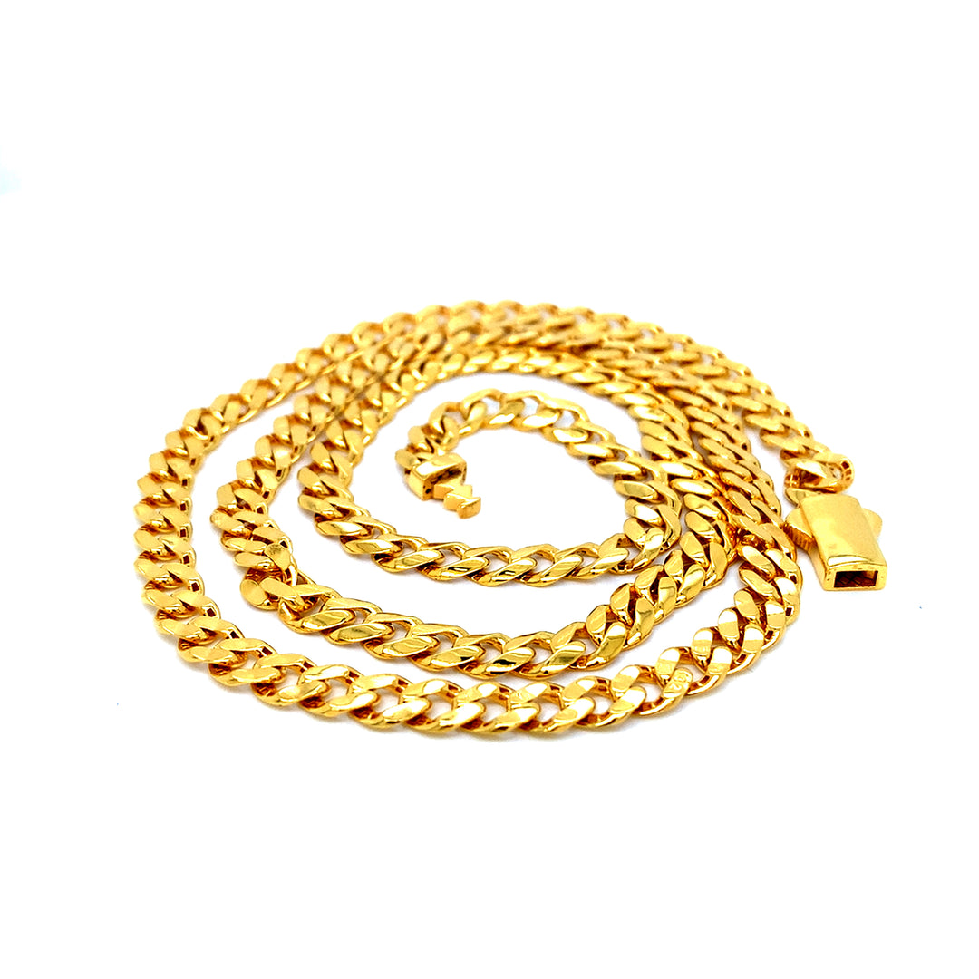 22K YG Cuban Chain-1pc