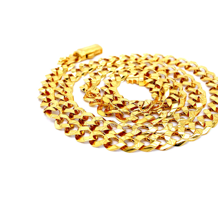 22K YG Cuban Chain-1pc