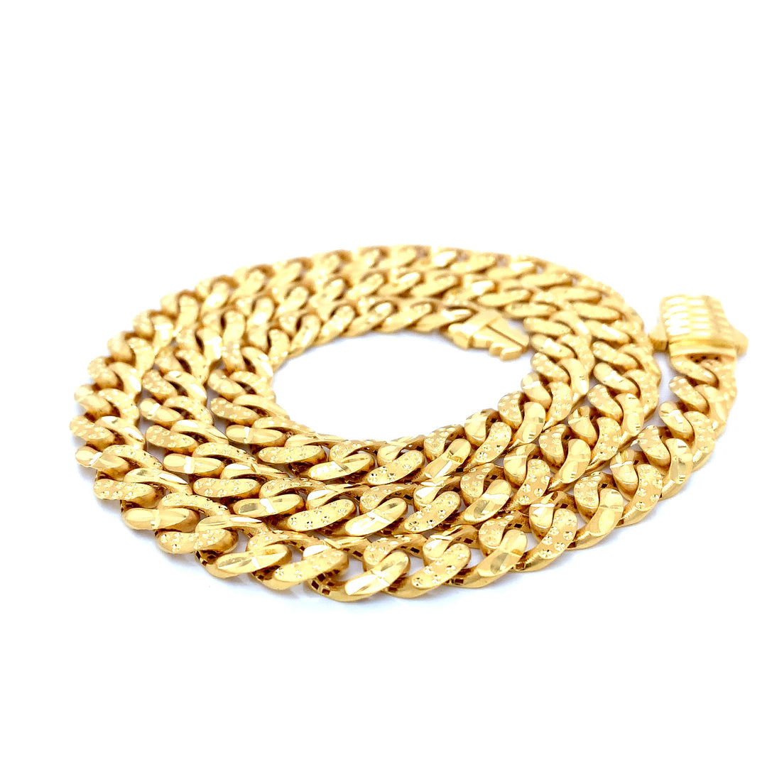 22K YG Cuban Chain-1pc