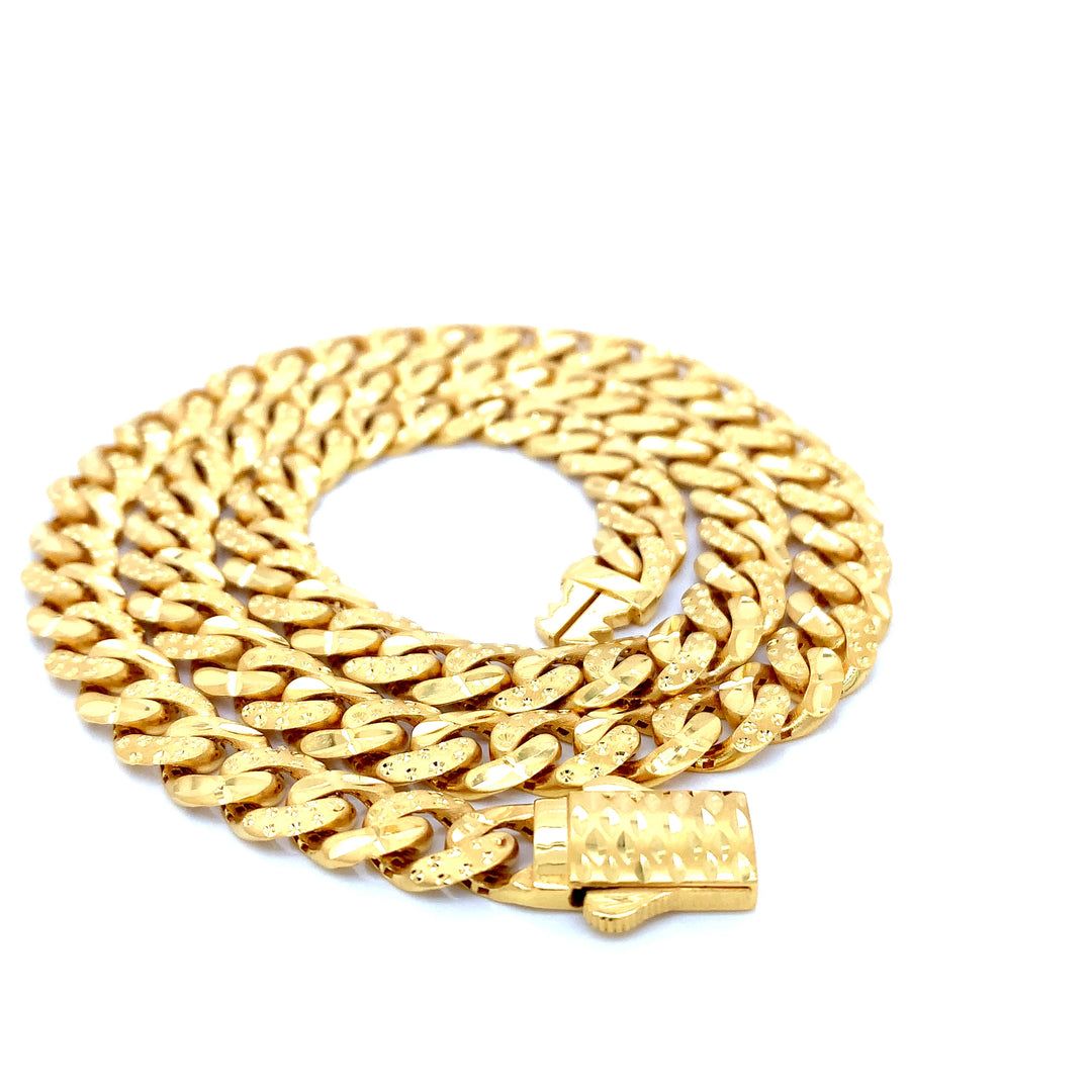 22K YG Cuban Chain-1pc