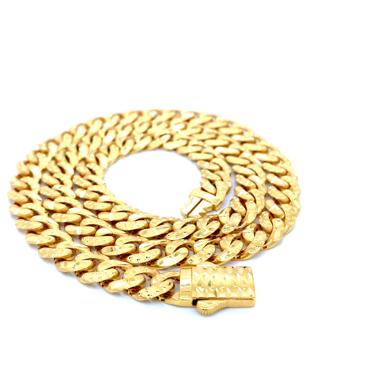 22K YG Cuban Chain-1pc