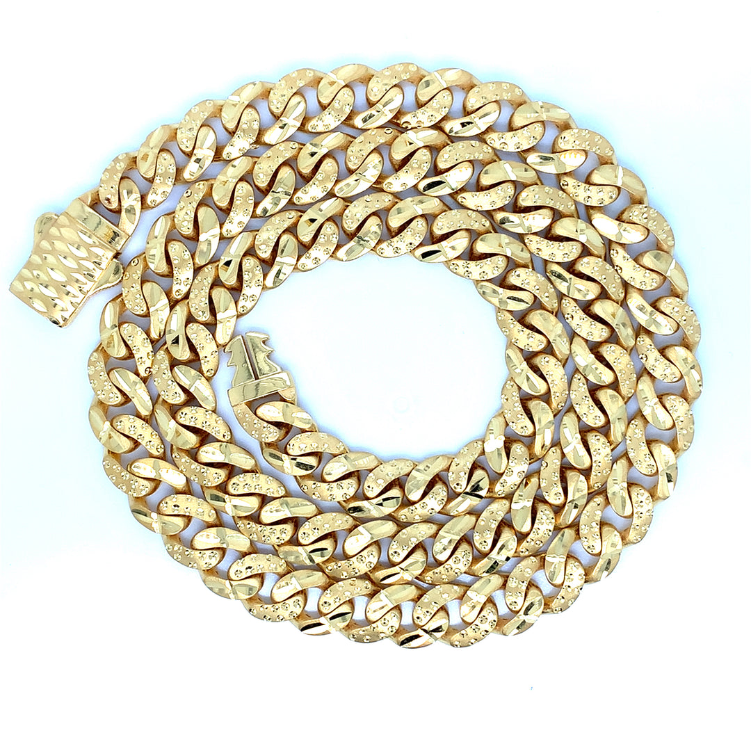 22K YG Cuban Chain-1pc