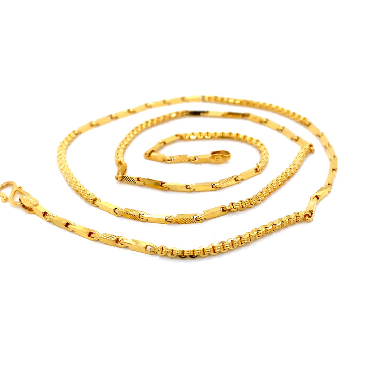 22K YG Fancy Necklace-1pc