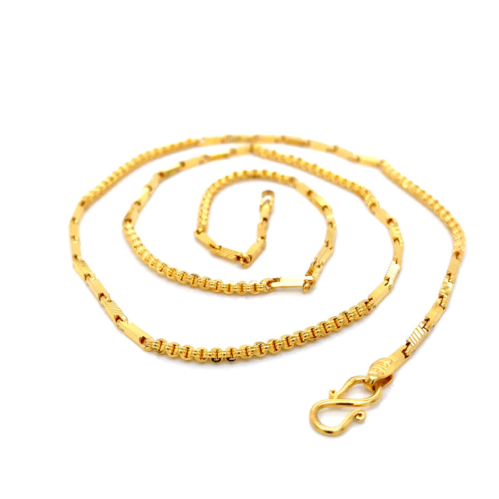 22K YG Fancy Necklace-1pc