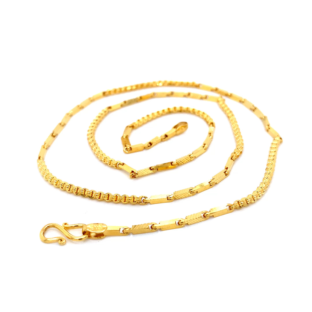 22K YG Fancy Necklace-1pc