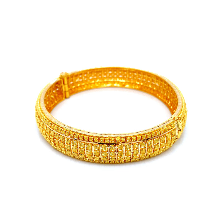 22K YG Screw Bangle-1pc