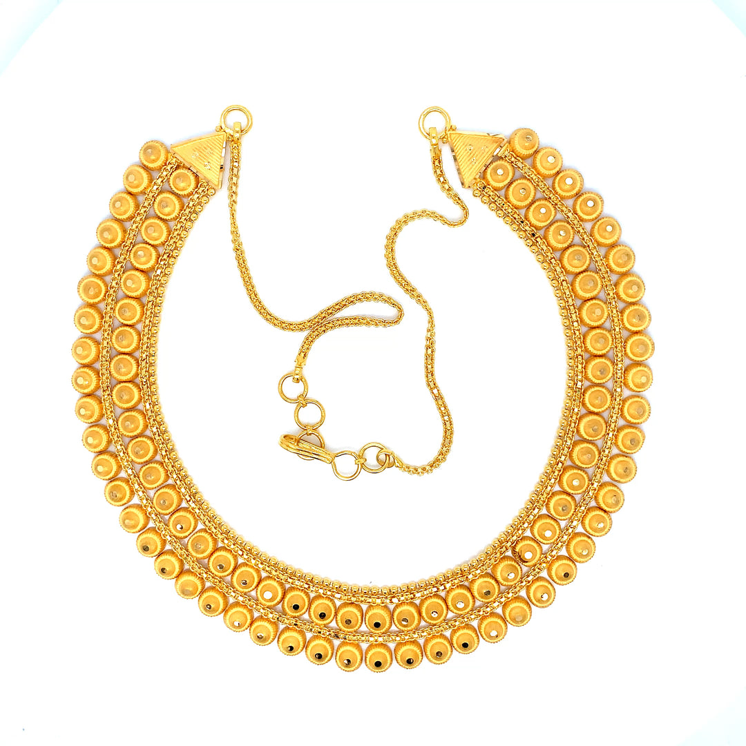 22K YG Choker Necklace-1pc
