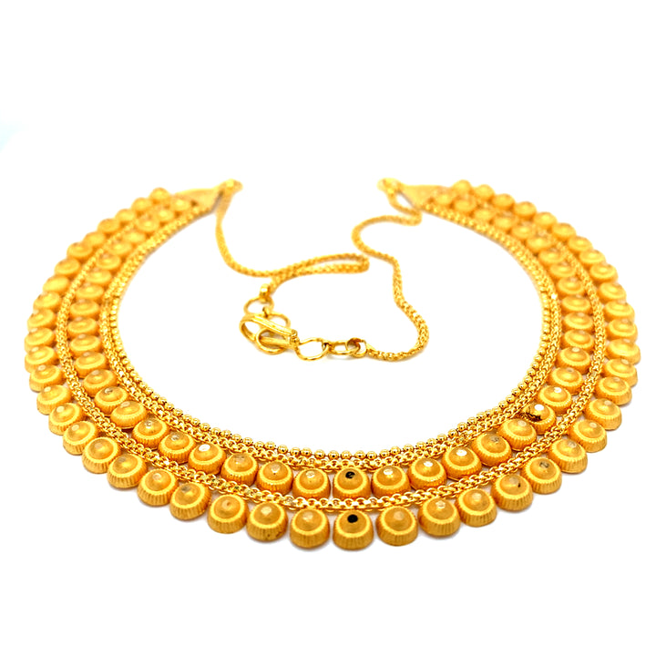 22K YG Choker Necklace-1pc