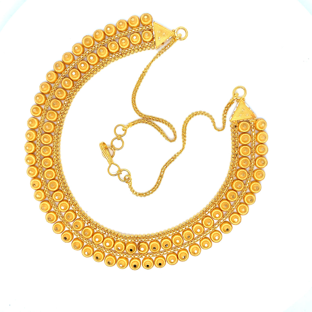 22K YG Choker Necklace-1pc