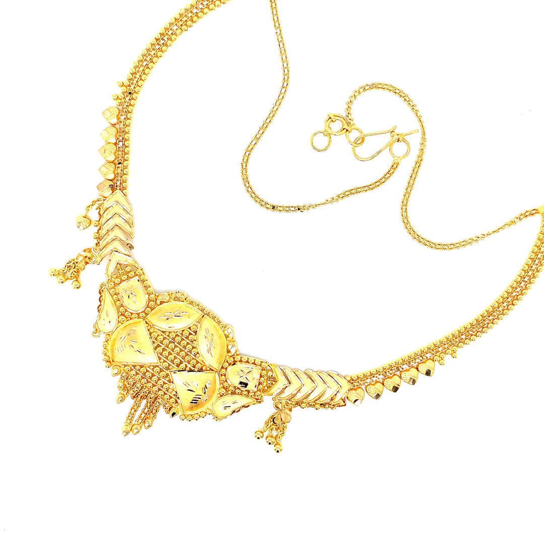 22K YG Choker Necklace-1pc