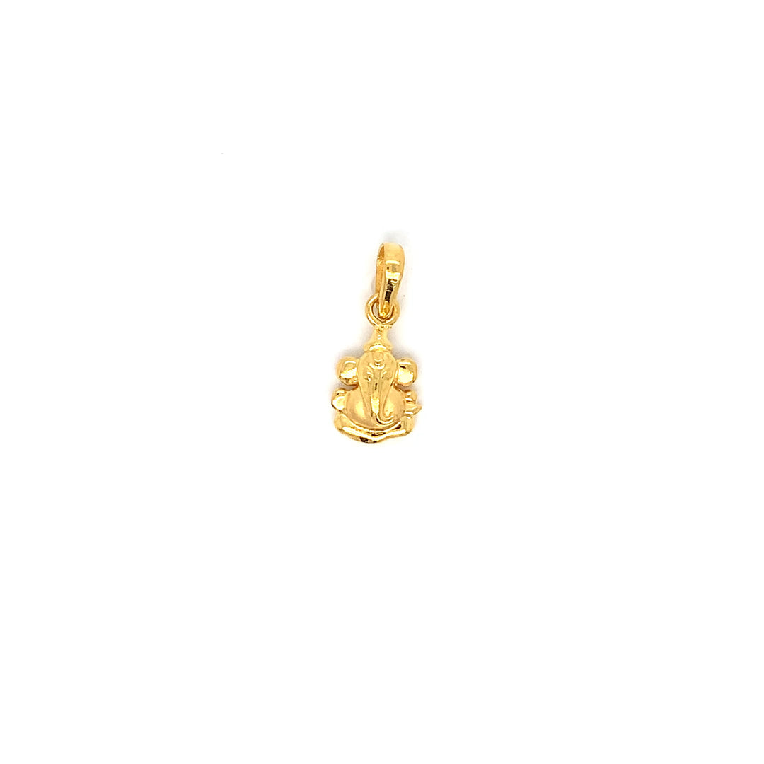 22K YG Ganesh Pendant-1pc