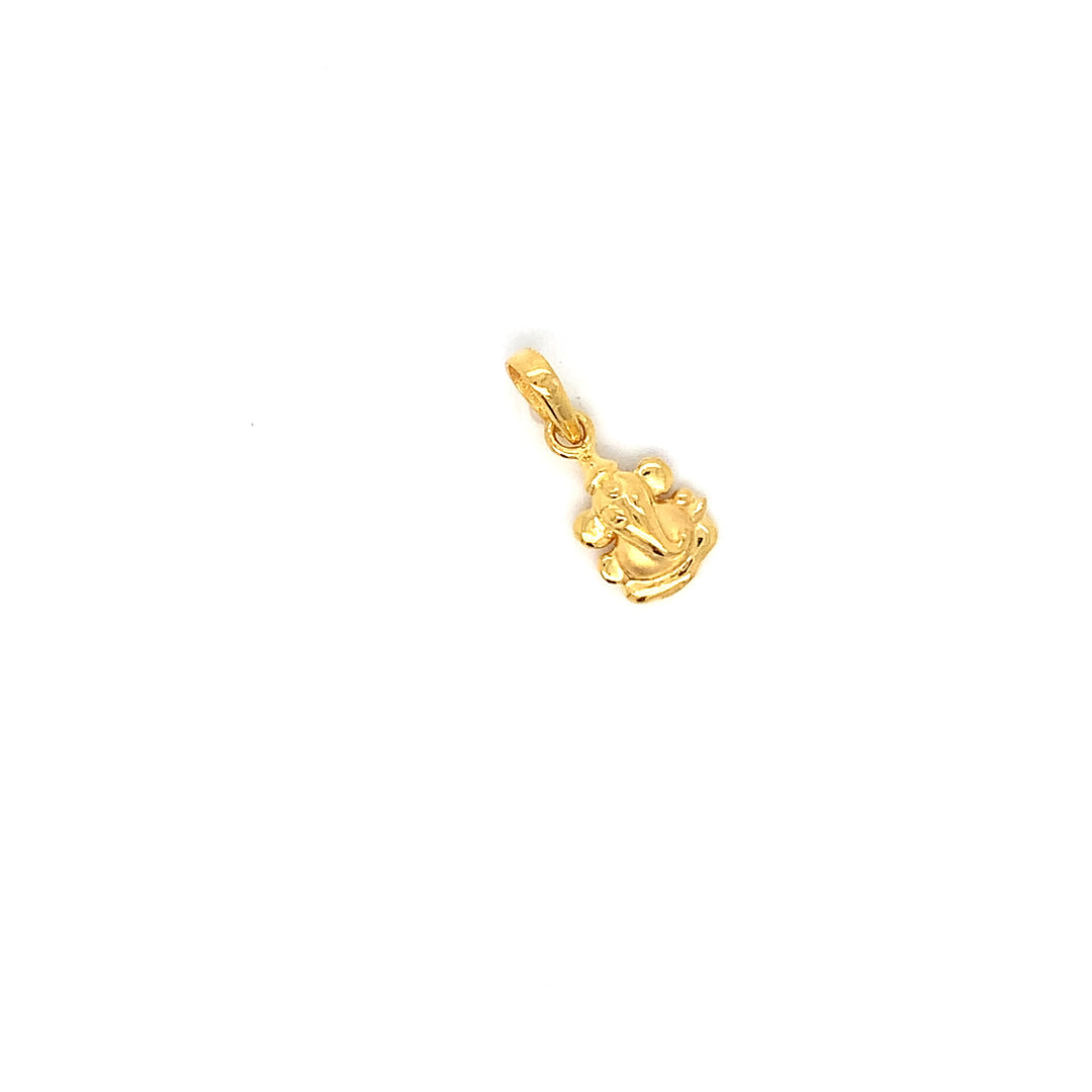 22K YG Ganesh Pendant-1pc