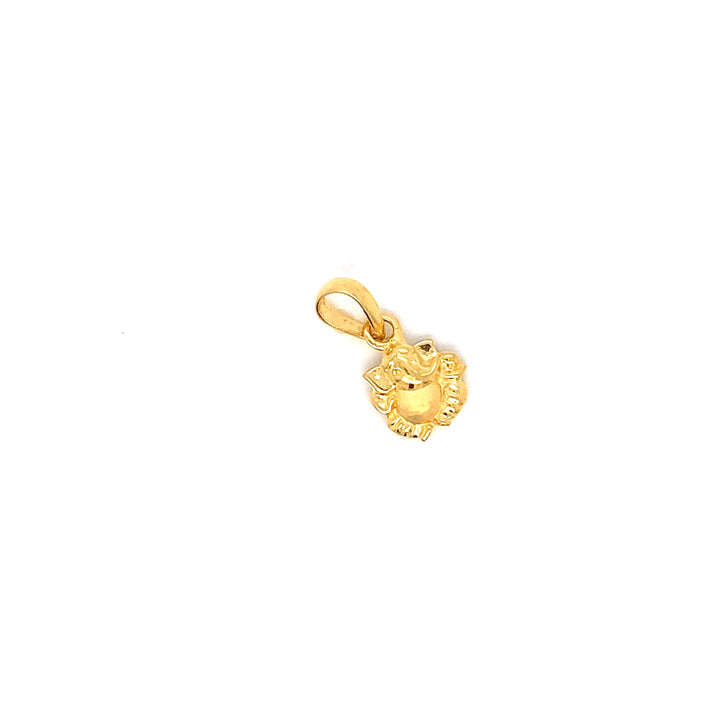 22K YG Ganesh Pendant-1pc