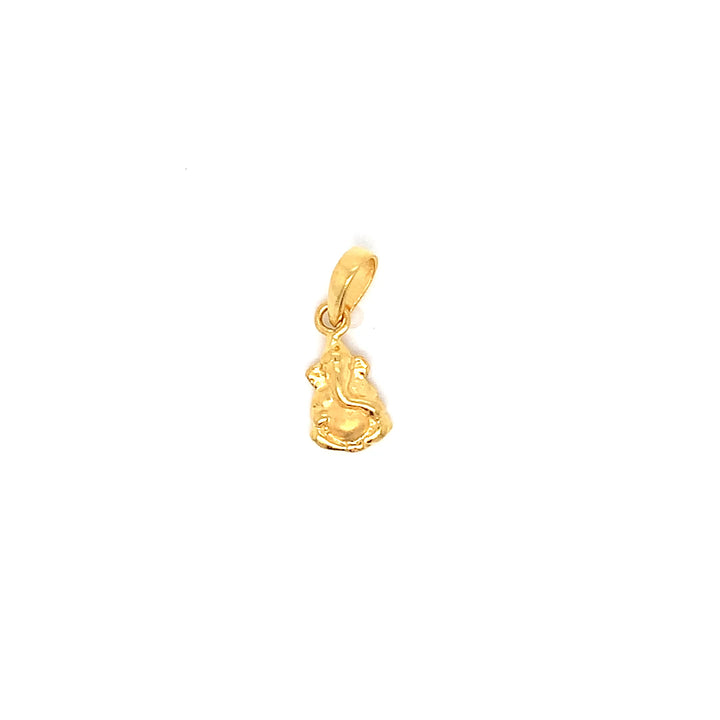22K YG Ganesh Pendant-1pc
