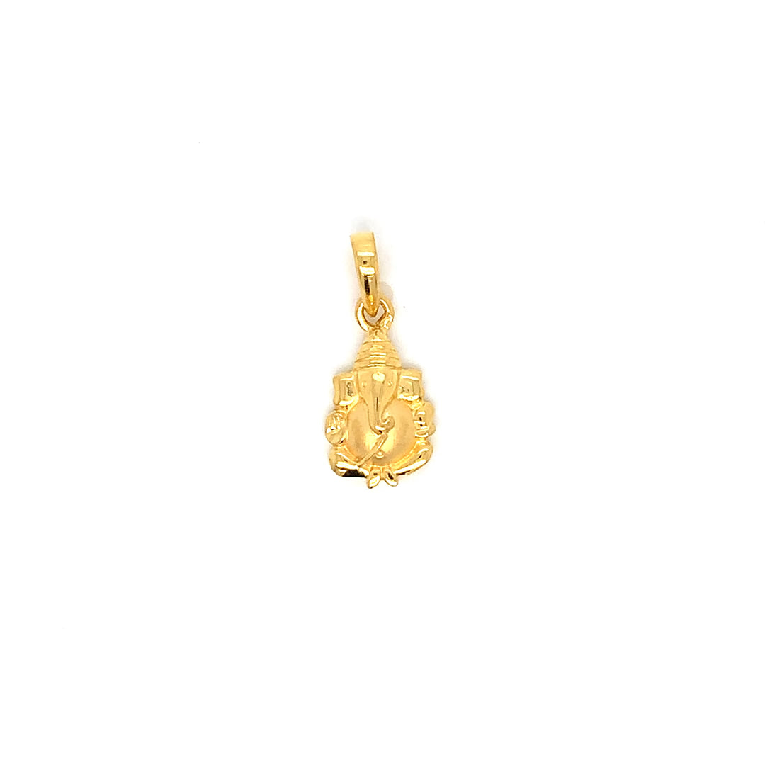 22K YG Ganesh Pendant-1pc