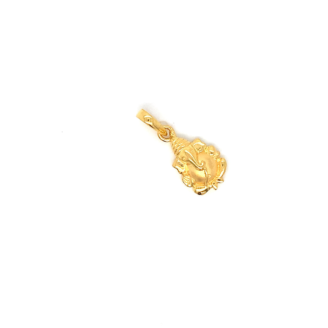22K YG Ganesh Pendant-1pc