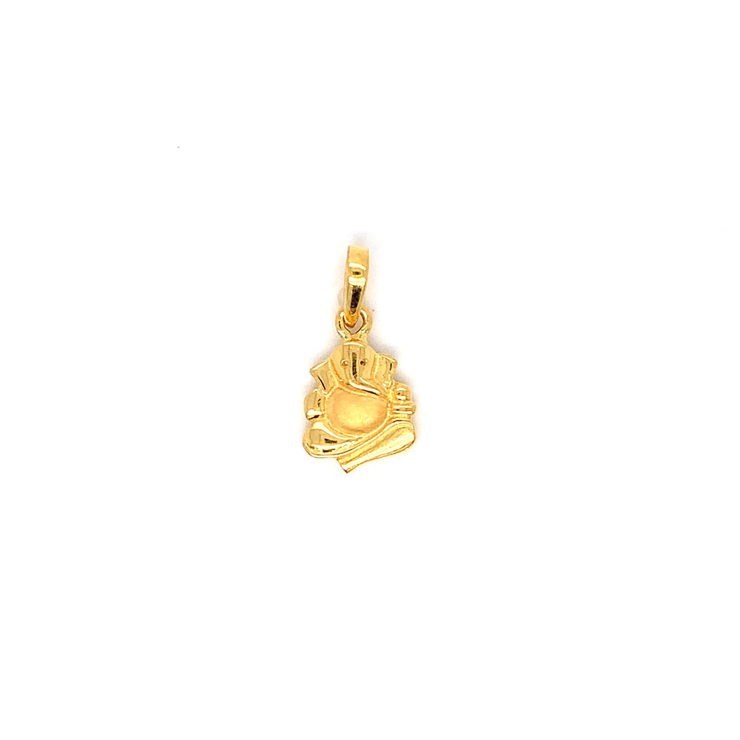 22K YG Ganesh Pendant-1pc