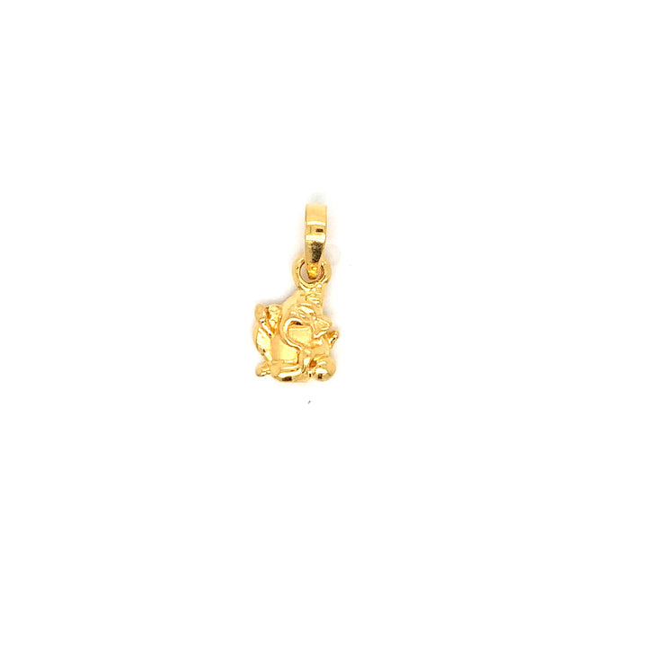 22K YG Ganesh Pendant-1pc