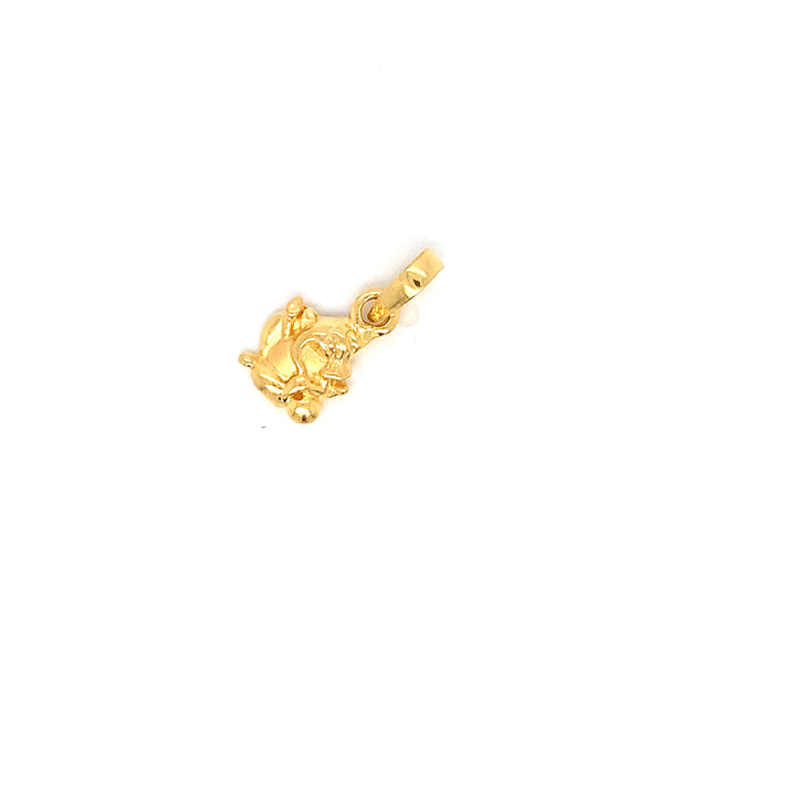 22K YG Ganesh Pendant-1pc