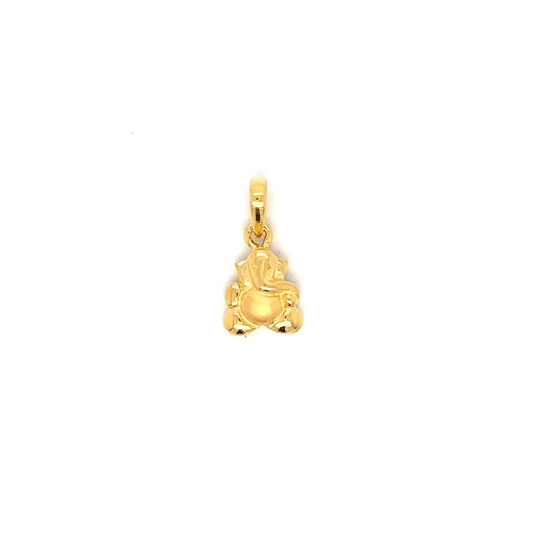 22K YG Ganesh Pendant-1pc