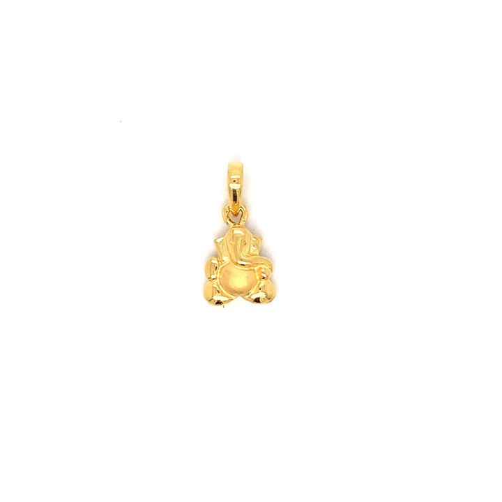 22K YG Ganesh Pendant-1pc