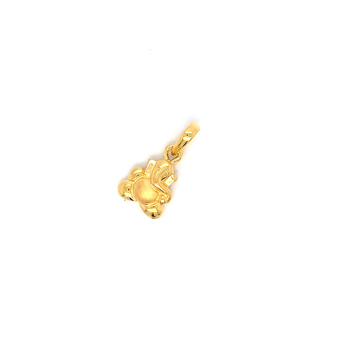 22K YG Ganesh Pendant-1pc