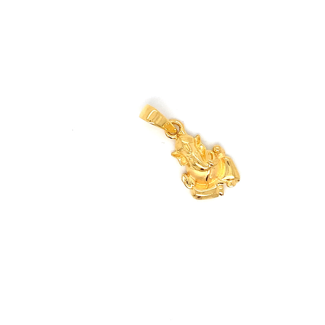 22K YG Ganesh Pendant-1pc