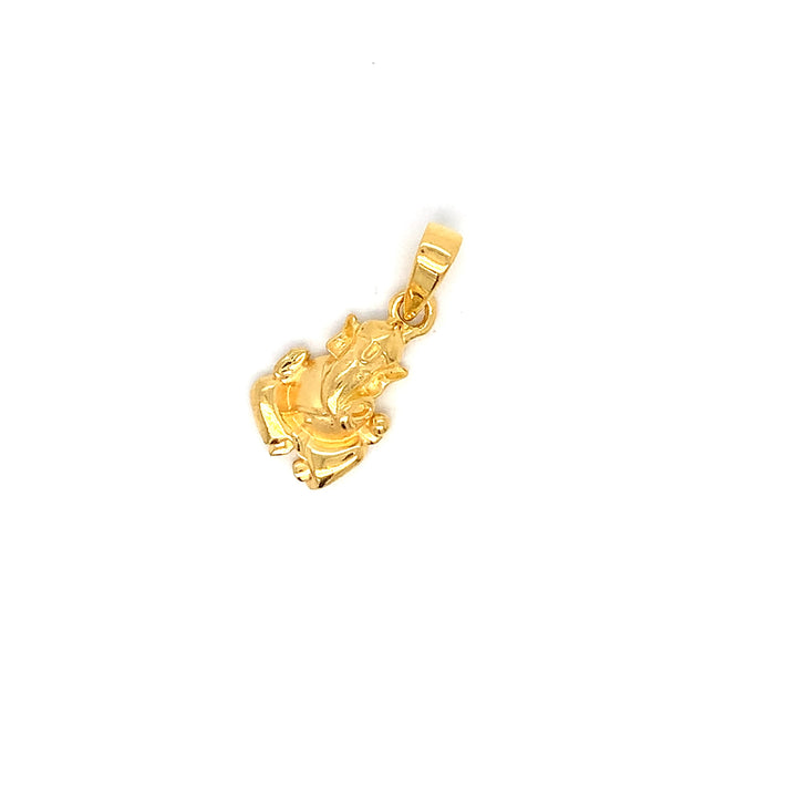 22K YG Ganesh Pendant-1pc