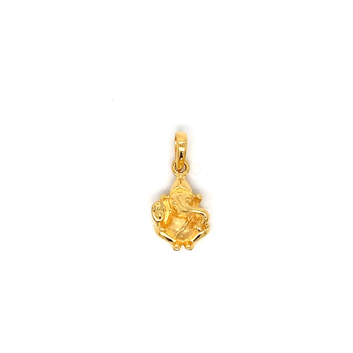 22K YG Ganesh Pendant-1pc