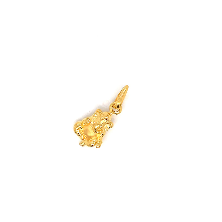 22K YG Ganesh Pendant-1pc