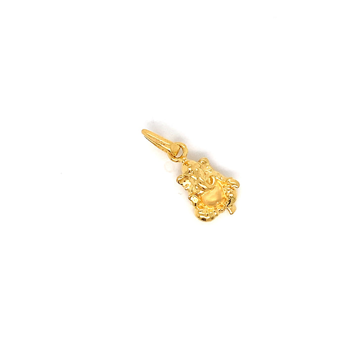 22K YG Ganesh Pendant-1pc