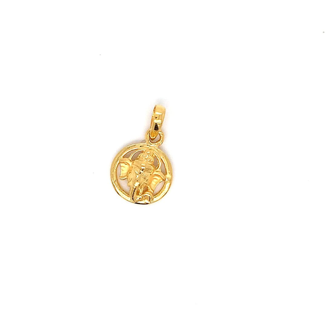 22K YG Ganesh Pendant-1pc