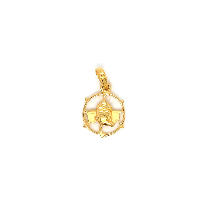 22K YG Ganesh Pendant-1pc