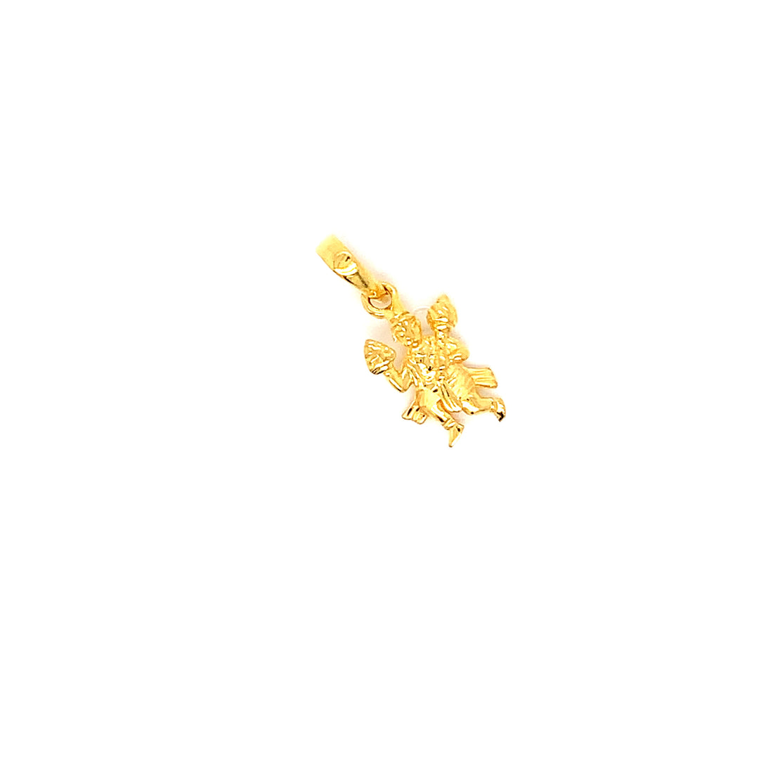 22K YG Hanuman Pendant-1pc