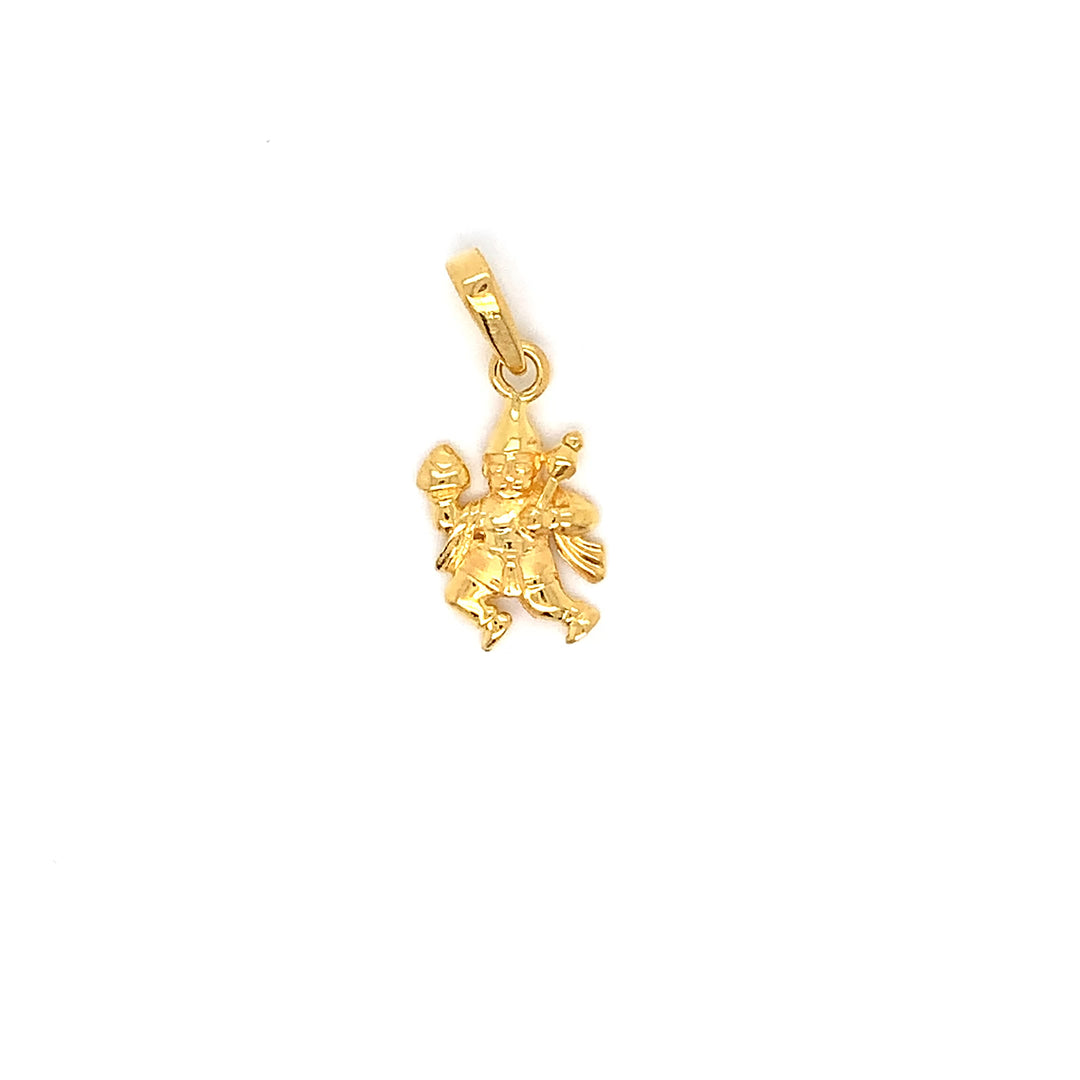 22K YG Hanuman Pendant-1pc
